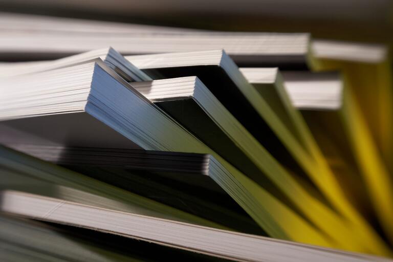 Closeup of books